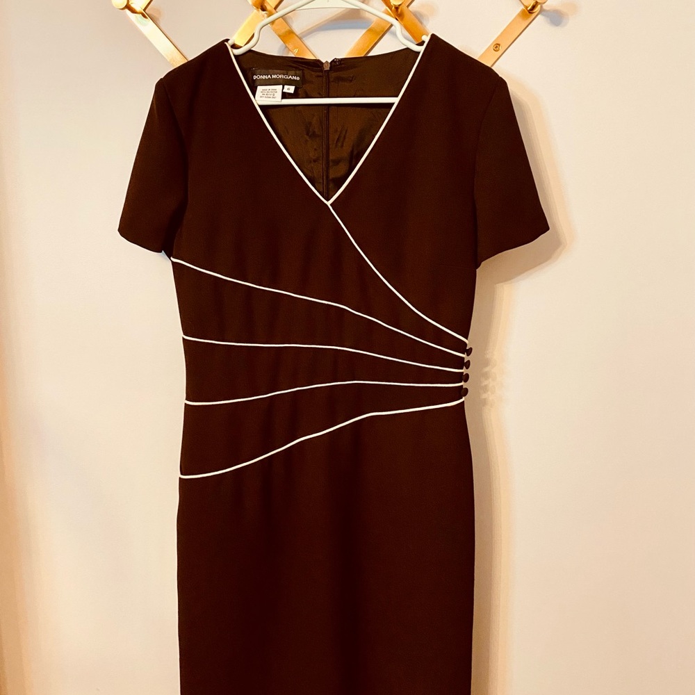 Vintage Donna Morgan Brown Dress